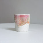 handmade ceramic pastel coloured espresso cup
