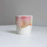 handmade ceramic pastel coloured espresso cup