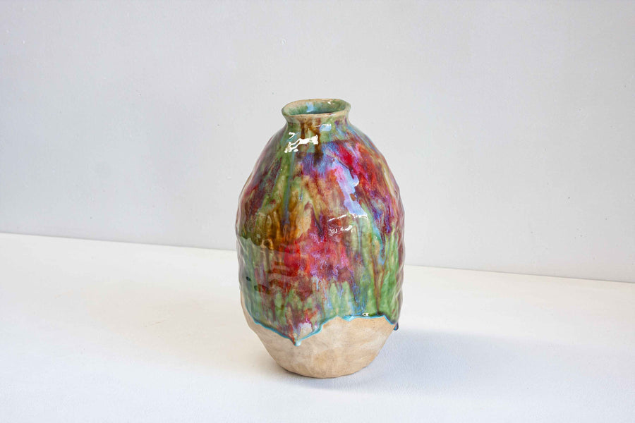 Handmade Ceramic Large Vase - Rose Pistachio