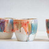 Handmade Ceramic Cup - Orange Surprise