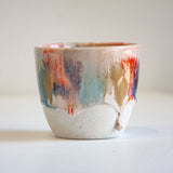 Handmade Ceramic Cup - Orange Surprise