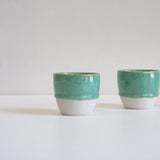 Handmade Ceramic Cup - Seafoam