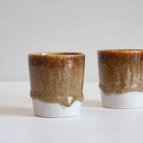 Handmade Ceramic Espresso Cup - Amber
