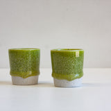 Handmade Ceramic Espresso Cup - Moss Green