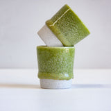 Handmade Ceramic Espresso Cup - Moss Green