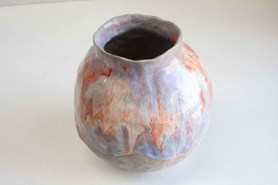 Seconds Sale Handmade Ceramic Large Vase - Fizz