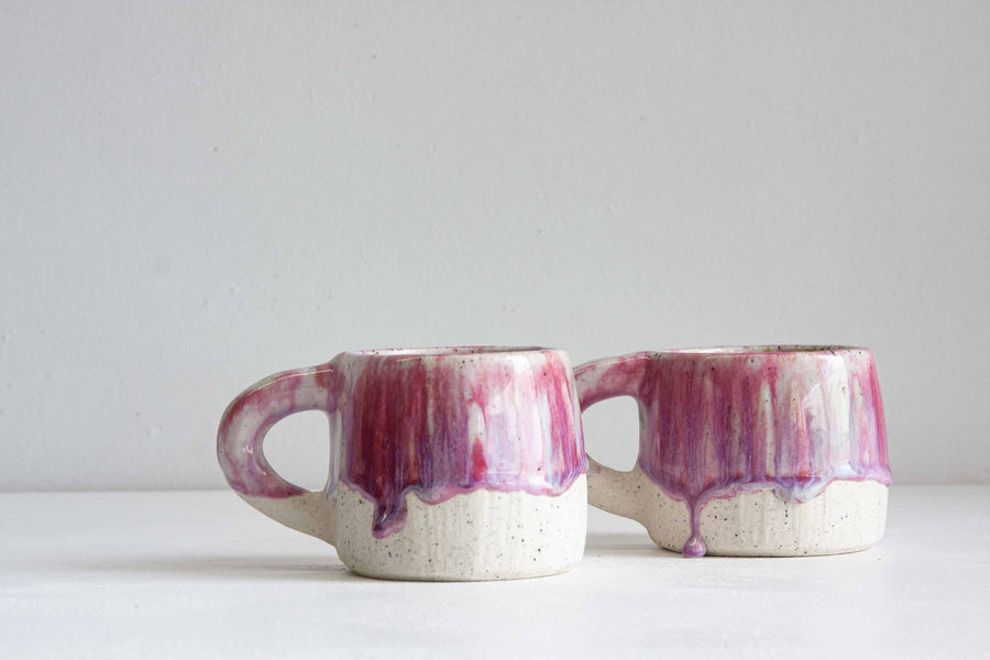 Handmade Ceramic Mug - Purple & Blue