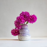 Handmade Ceramic Large Smoosh Vase - Lilac