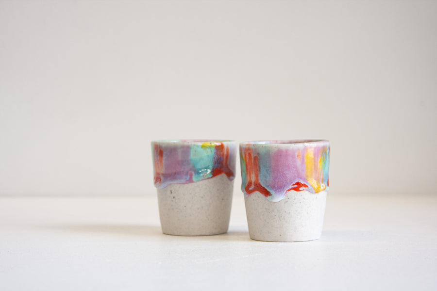 Handmade Ceramic Espresso Cup - Colour Theory