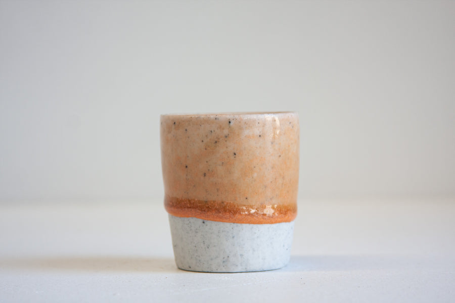Handmade Ceramic Espresso Cup - Peach