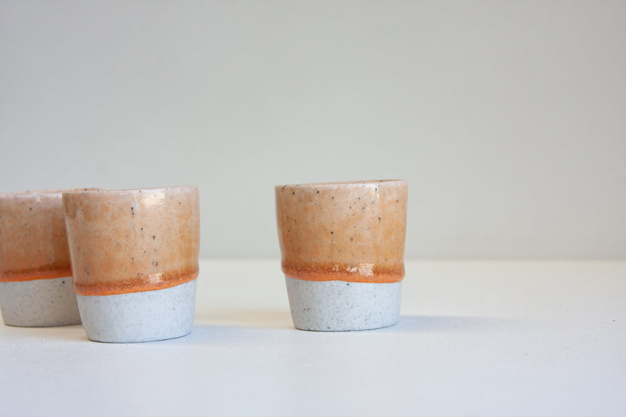 Handmade Ceramic Espresso Cup - Peach