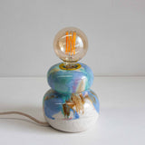 Handmade Ceramic Table Lamp - Rainbow
