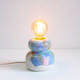 Handmade Ceramic Table Lamp - Rainbow
