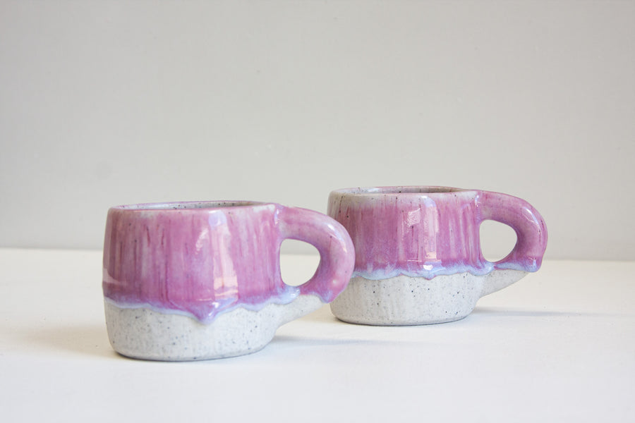 Handmade Ceramic Chunky Mug - Lilac