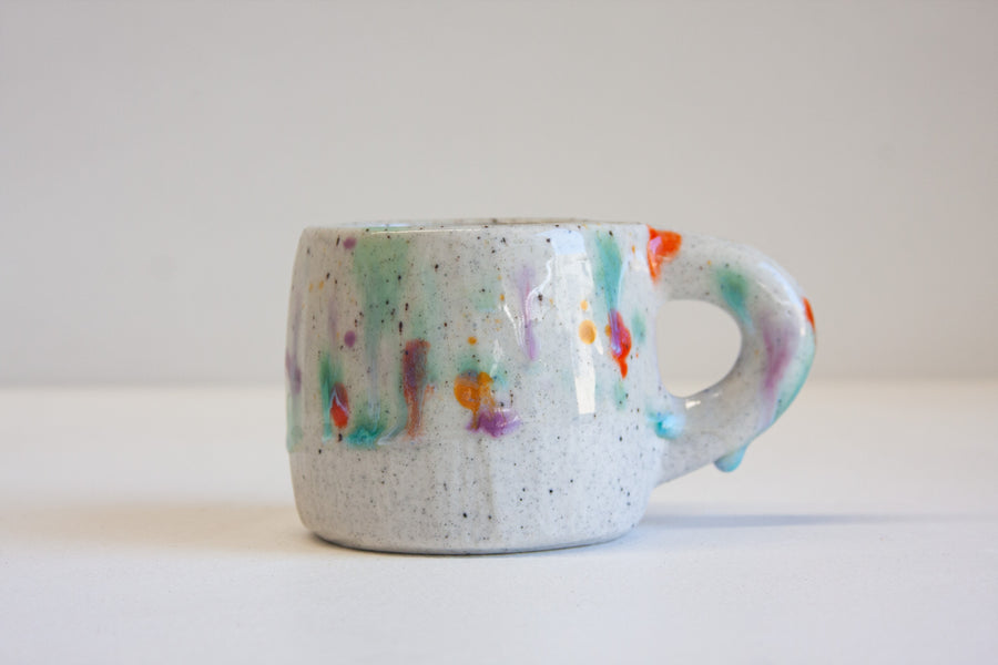 Handmade Ceramic Mug - Splatter Colour Theory