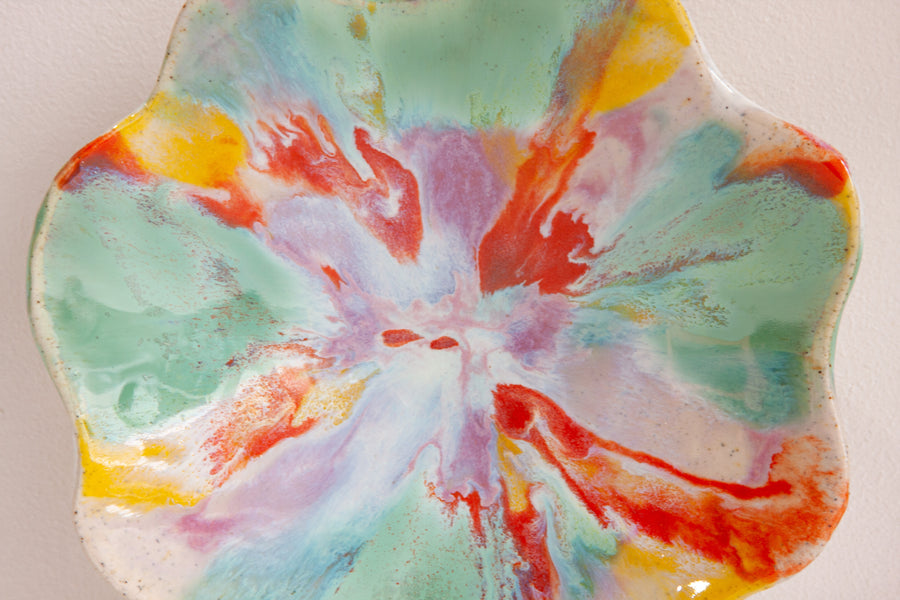 Handmade Ceramic Petal Bowl - Colour Theory
