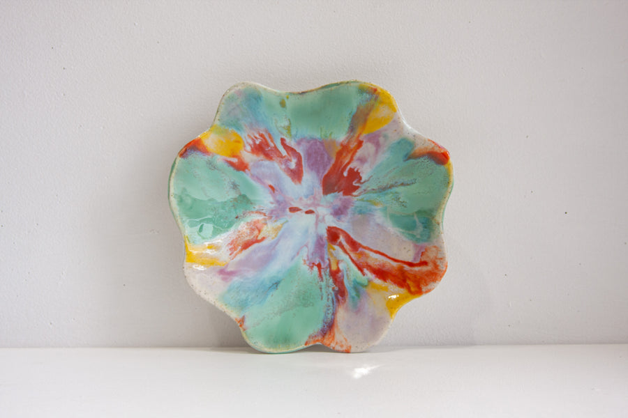 handmade ceramic colourful bowl