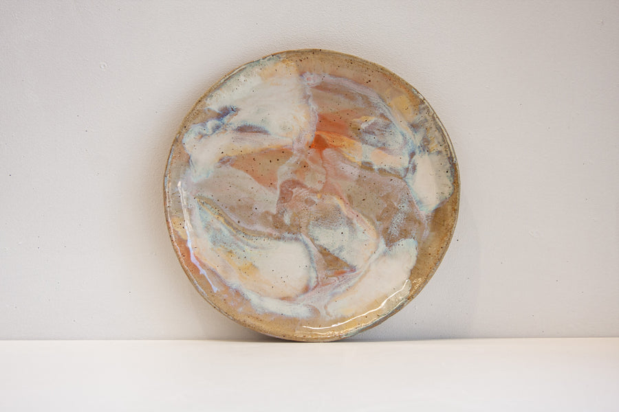 Handmade Ceramic Platter - Marshmallow