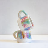 handmade ceramic pastel mug