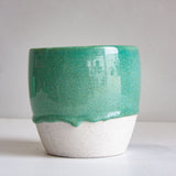 Handmade Ceramic Classic Planter - Seafoam