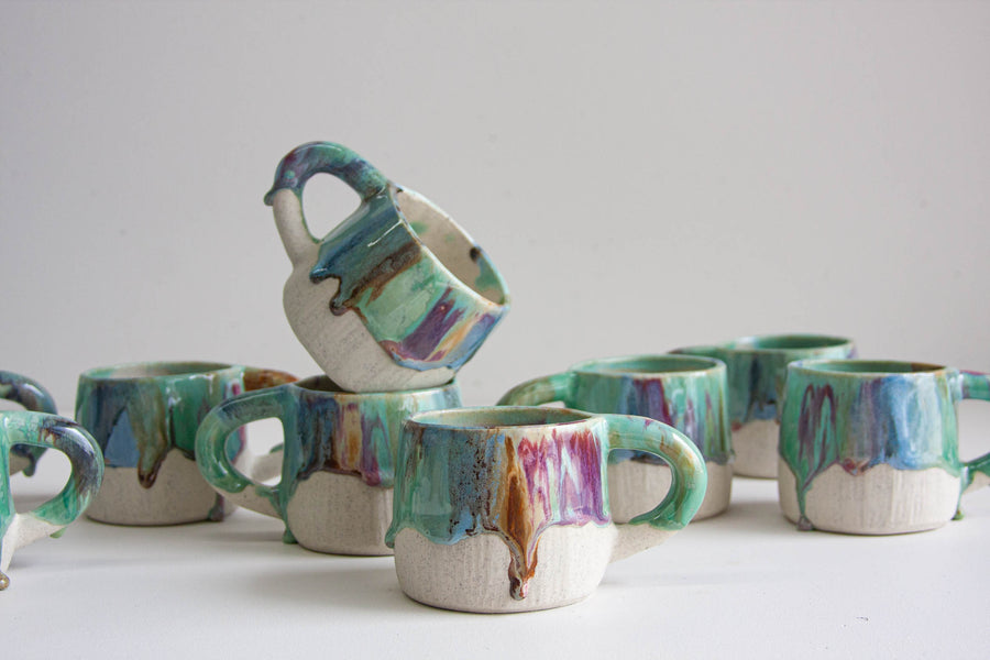 Handmade Ceramic Chunky Mug - Opal