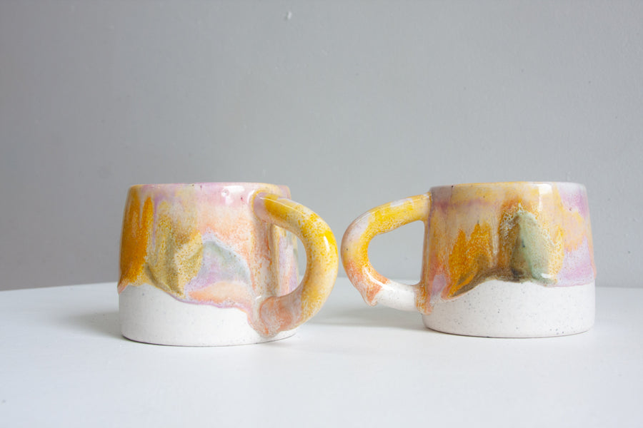 Handmade Ceramic Mug - Pansy