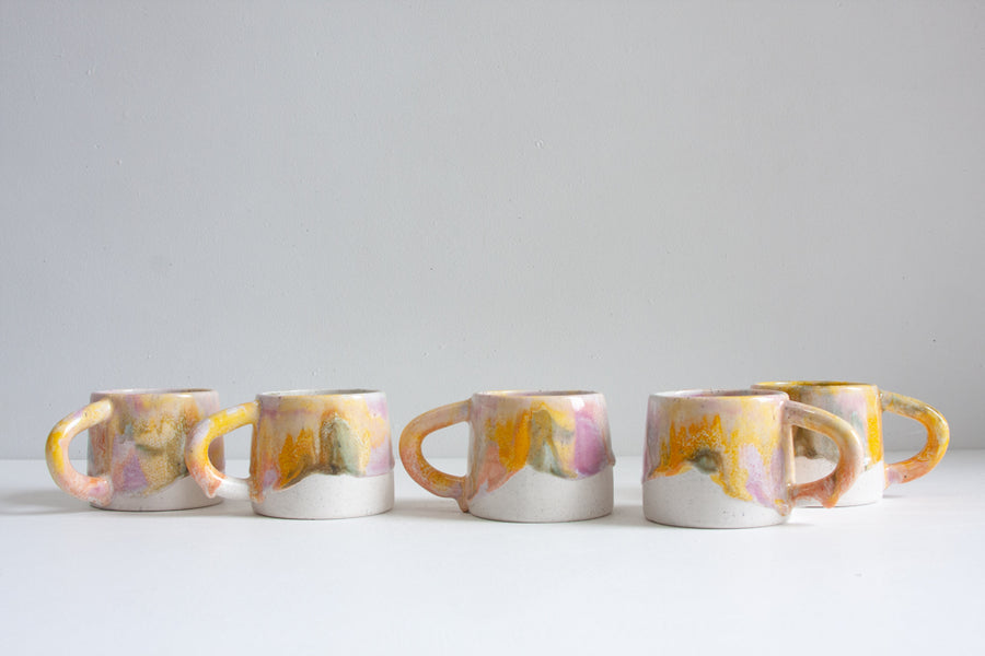 Handmade Ceramic Mug - Pansy