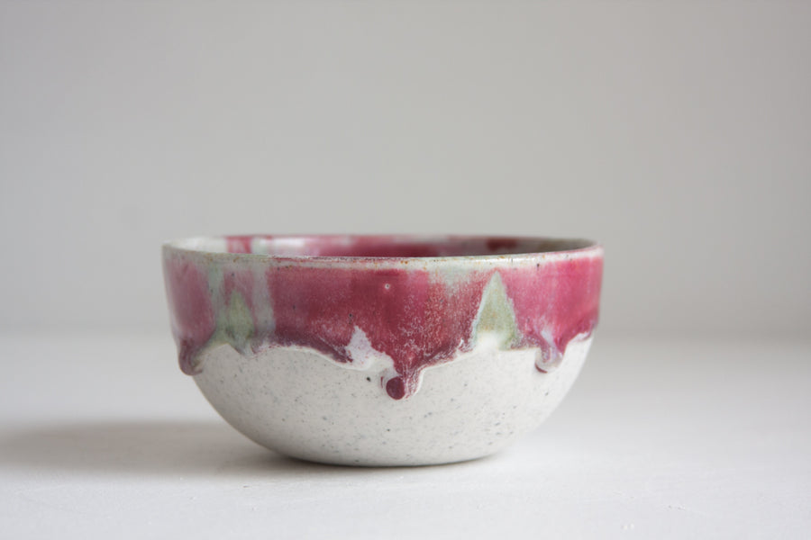 Seconds Sale Handmade Ceramic Breakfast Bowl - Purple & Blue