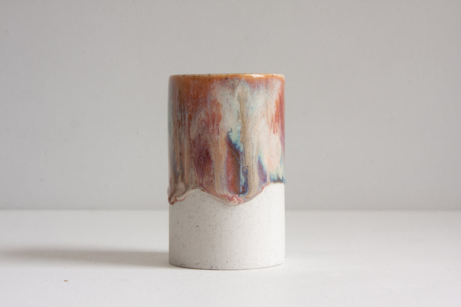 Handmade Ceramic Small Cylinder Vase - Correa