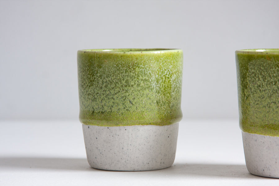 Handmade Ceramic Tumbler - Moss Green