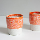 Seconds Sale Handmade Ceramic Tumbler - Orange
