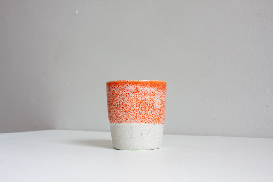 Handmade Ceramic Tumbler - Orange