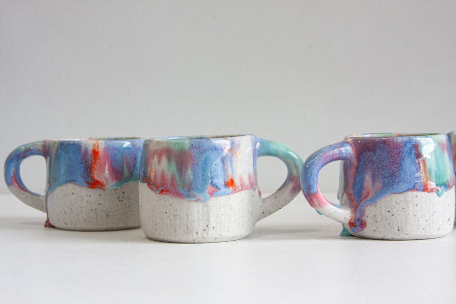 Seconds Sale Handmade Ceramic Mug - Fairy Floss