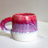 Handmade Ceramic Large Mug - Deepest pink