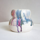 Handmade Ceramic Smoosh Planter - Jewel Tones