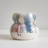 Handmade Ceramic Smoosh Planter - Jewel Tones