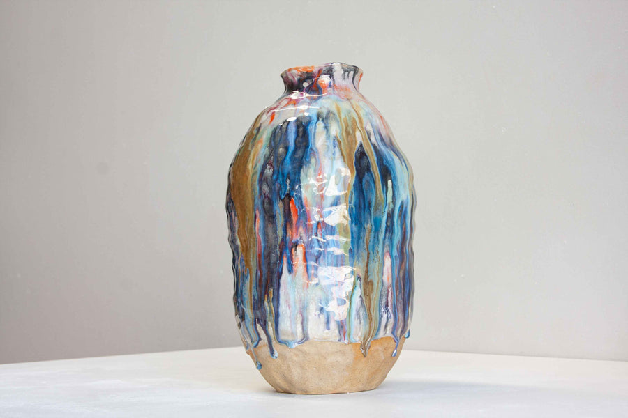 Handmade Ceramic Large Vase - Confetti