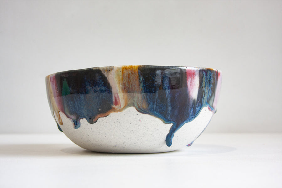 Seconds Sale handmade Ceramic Serving Bowl - Galaxy