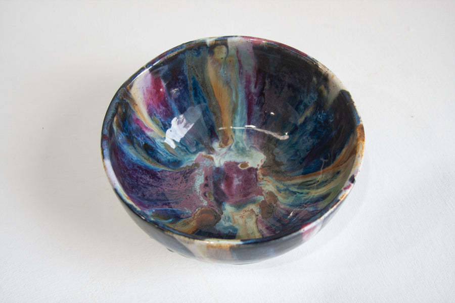 Seconds Sale handmade Ceramic Serving Bowl - Galaxy