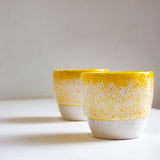 Handmade Ceramic Cup - Yellow
