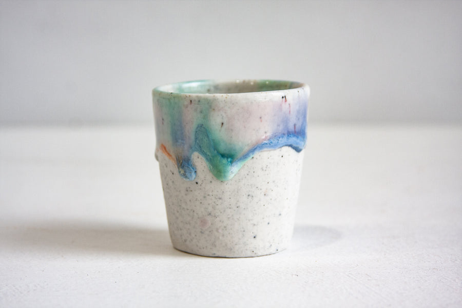 Seconds Sale Handmade Ceramic Espresso Cup - Marble