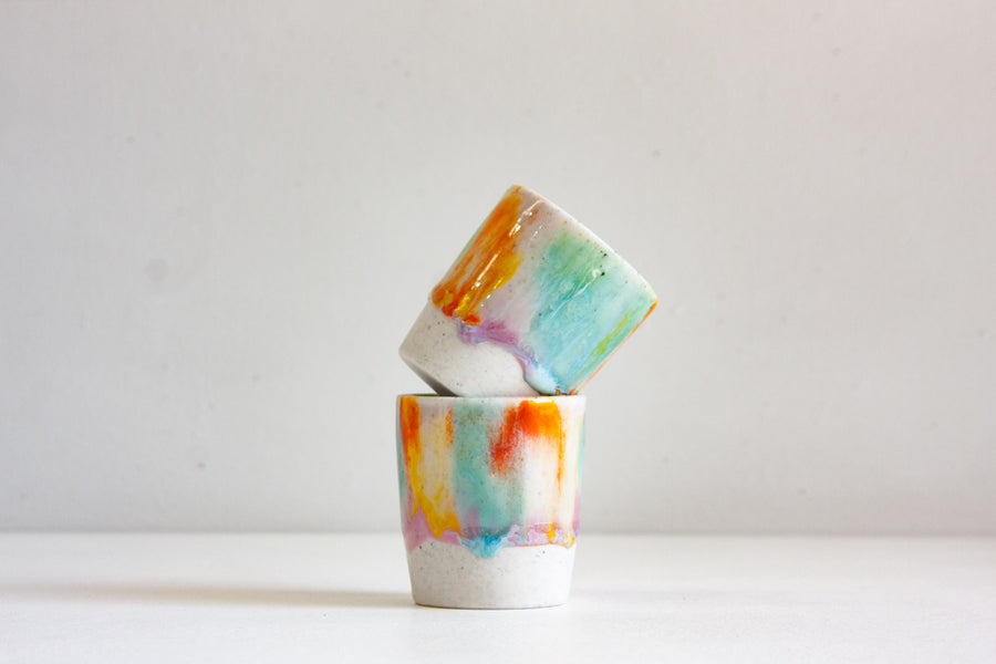 Handmade Ceramic Espresso Cup - Colour Theory