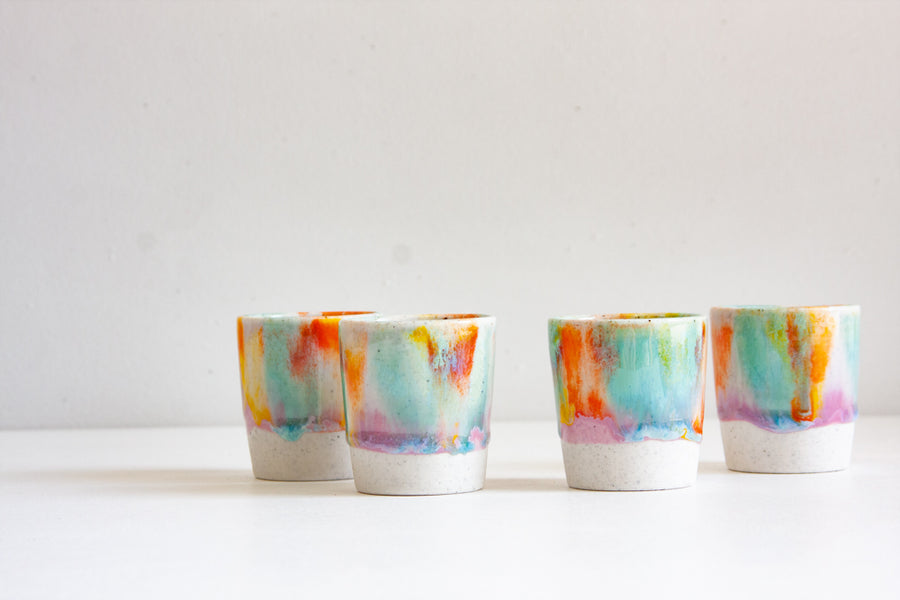 Handmade Ceramic Espresso Cup - Colour Theory