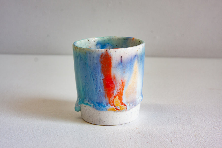 Handmade Ceramic Espresso Cup - Marble