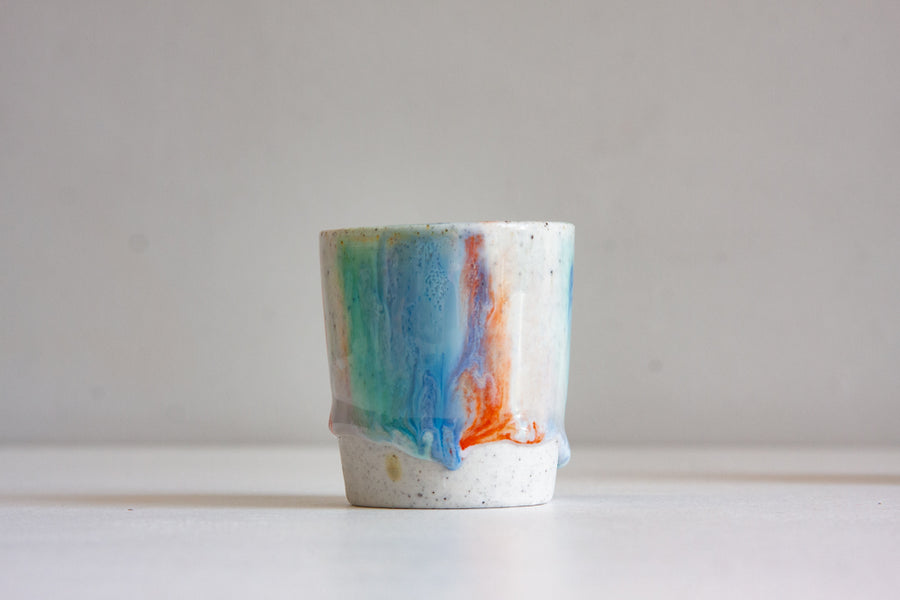 Handmade Ceramic Espresso Cup - Marble