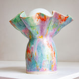handmade ceramic multicoloured table lamp