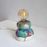 Handmade Ceramic Table Lamp - Rose Pistachio