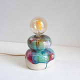 Handmade Ceramic Table Lamp - Rose Pistachio