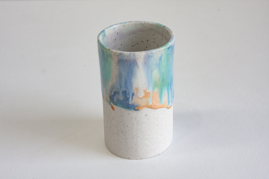 Seconds Sale Handmade Ceramic Cylinder Vase - Sorbet