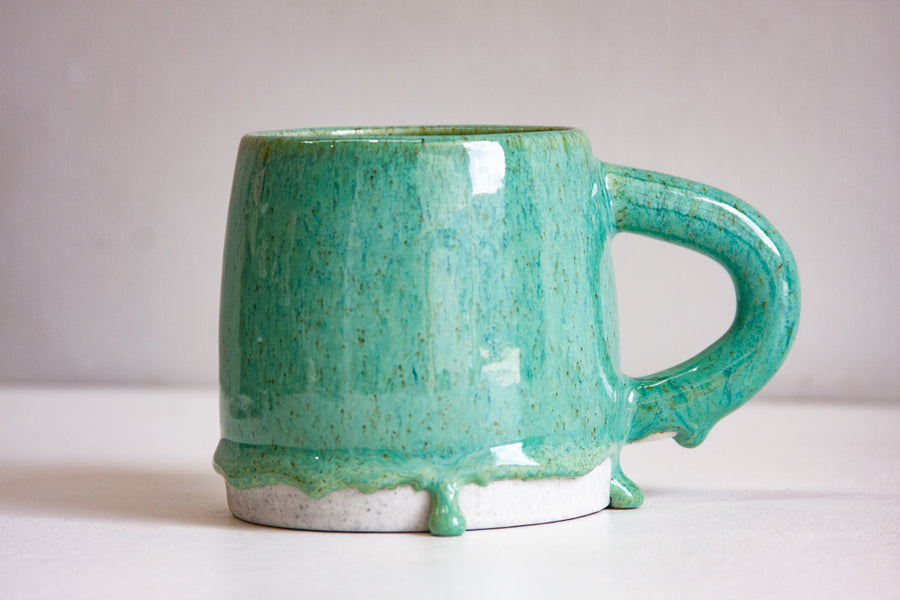 Handmade Ceramic Large Mug - Seafoam